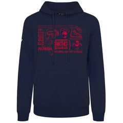 NHL Florida Panthers Levelwear Podium Campaign Pullover Hoodie - Navy