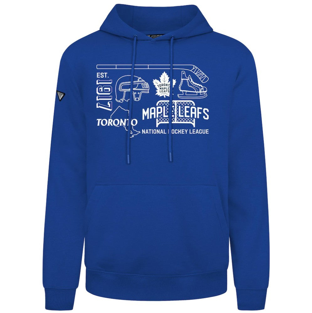 NHL Toronto Maple Leafs Levelwear Podium Campaign Pullover Hoodie - Royal