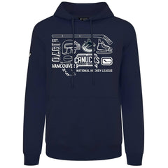 NHL Vancouver Canucks Levelwear Podium Campaign Pullover Hoodie - Navy