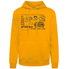NHL Pittsburgh Penguins Levelwear Podium Campaign Pullover Hoodie - Gold