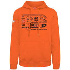 NHL Anaheim Ducks Levelwear Podium Campaign Pullover Hoodie - Orange