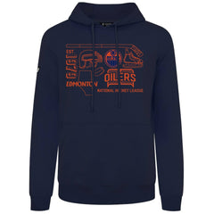 NHL Edmonton Oilers Levelwear Podium Campaign Pullover Hoodie - Navy
