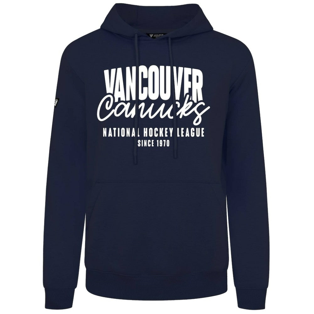 NHL Vancouver Canucks Levelwear Podium Response Pullover Hoodie - Navy