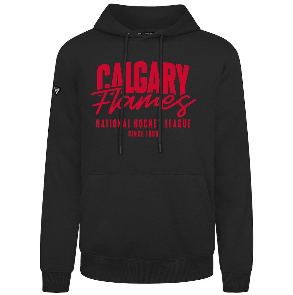 NHL Calgary Flames Levelwear Podium Response Pullover Hoodie - Black