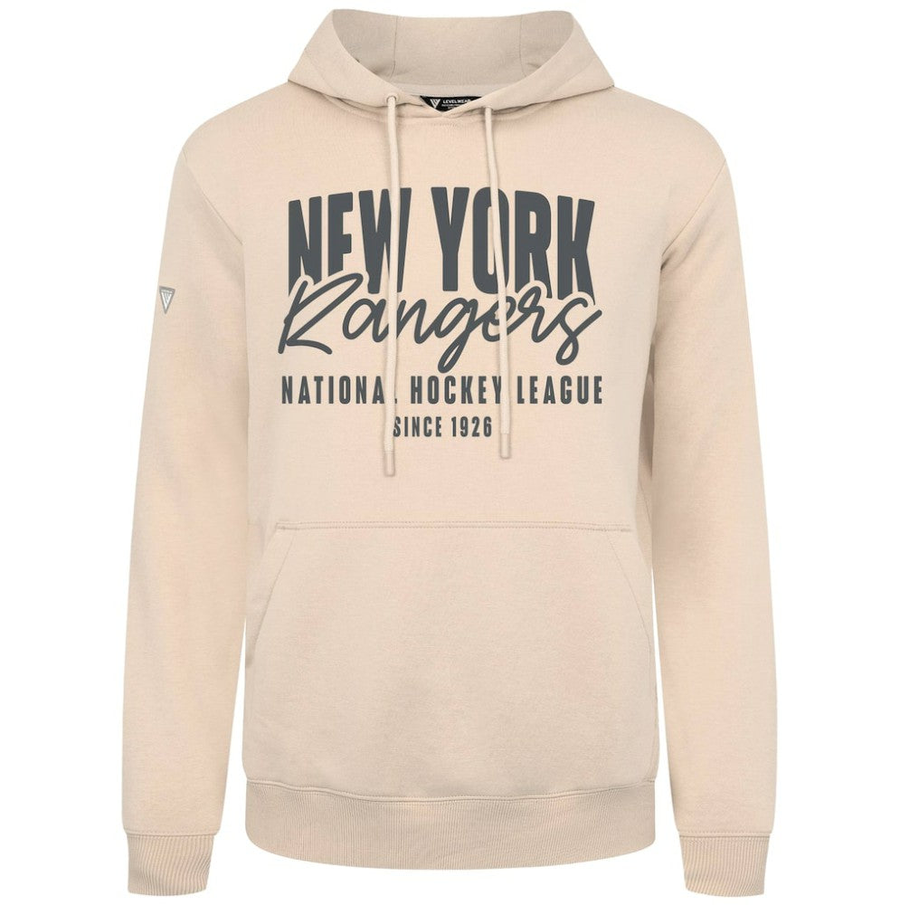 NHL New York Rangers Levelwear Podium Response Pullover Hoodie - Khaki