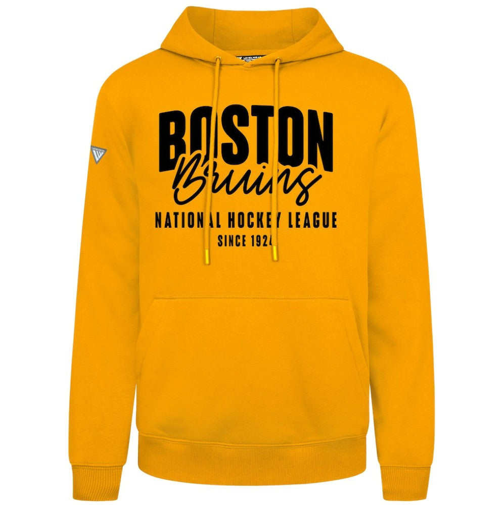 NHL Boston Bruins Levelwear Podium Response Pullover Hoodie - Gold