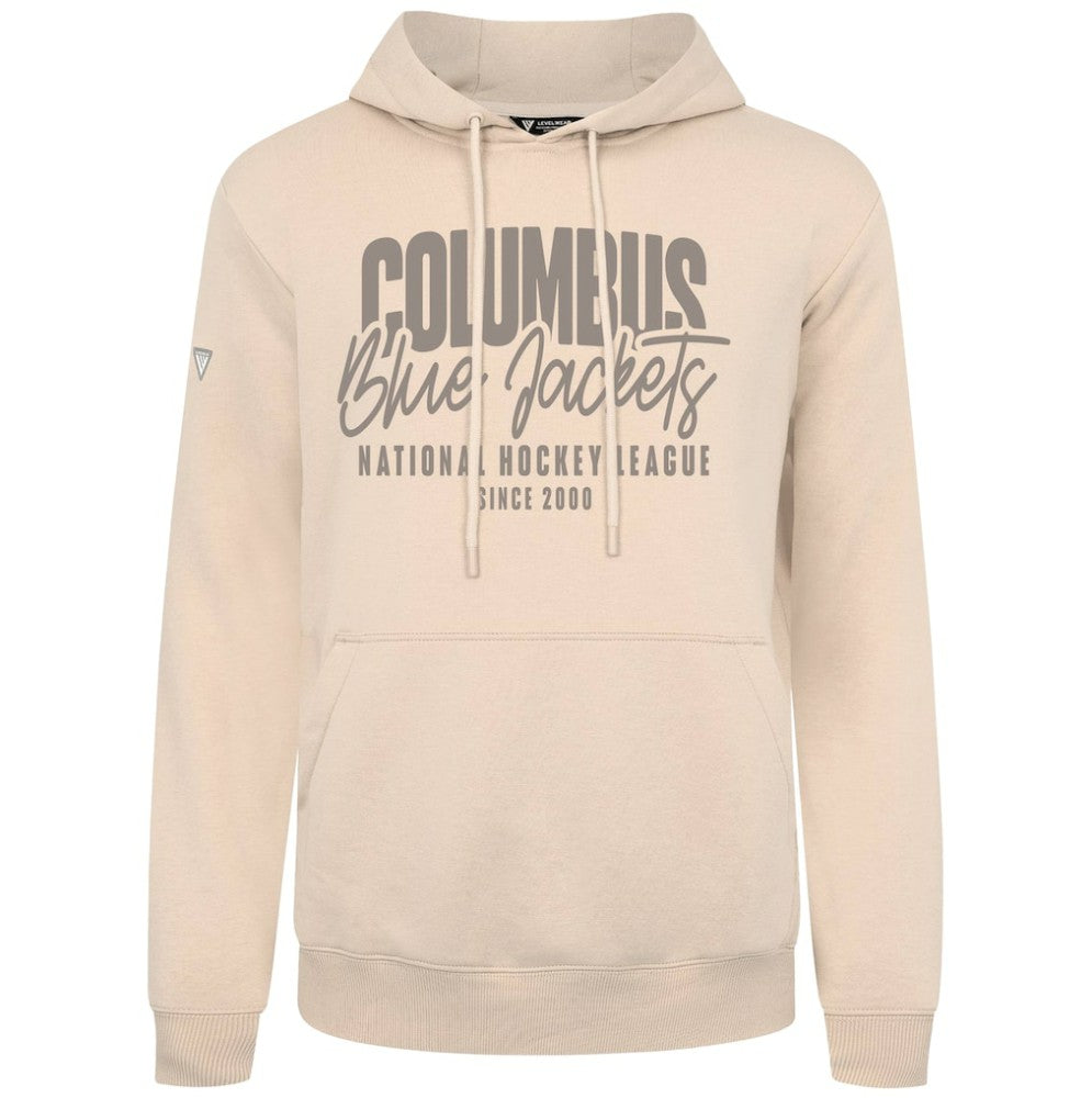 NHL Columbus Blue Jackets Levelwear Podium Response Pullover Hoodie - Khaki