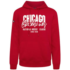 NHL Chicago Blackhawks Levelwear Podium Response Pullover Hoodie - Red