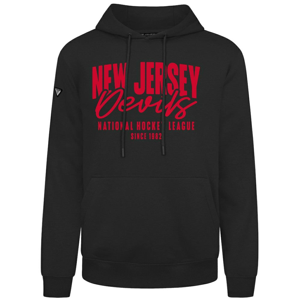 NHL New Jersey Devils Levelwear Podium Response Pullover Hoodie - Black