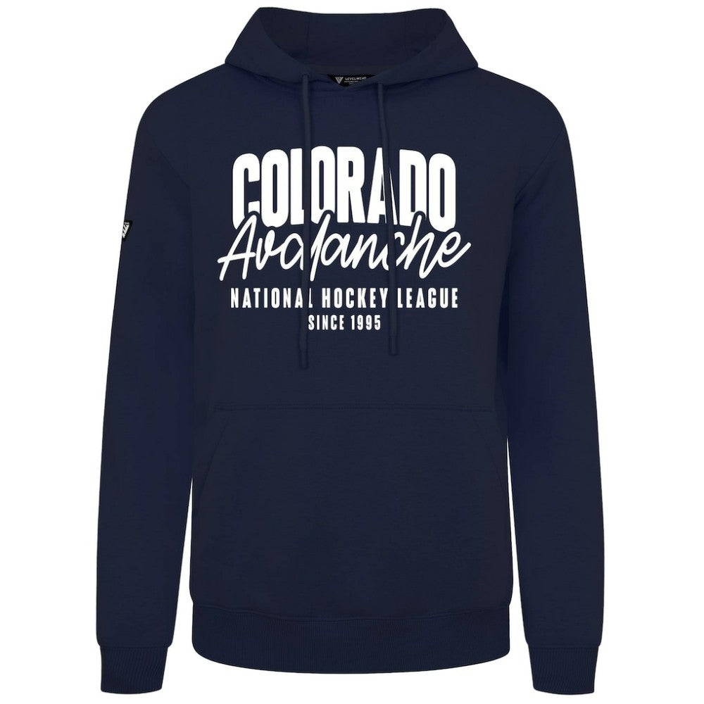 NHL Colorado Avalanche Levelwear Podium Response Pullover Hoodie - Navy
