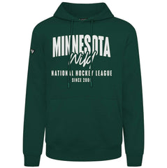 NHL Minnesota Wild Levelwear Podium Response Pullover Hoodie - Green