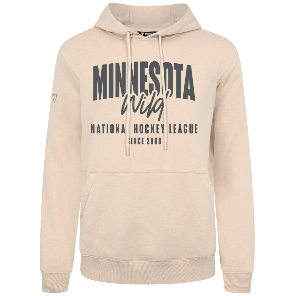 NHL Minnesota Wild Levelwear Podium Response Pullover Hoodie - Khaki