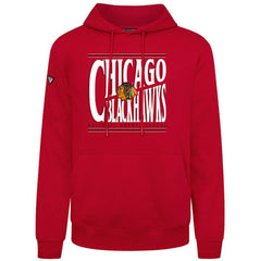 NHL Chicago Blackhawks Levelwear Podium Powerhouse Pullover Hoodie - Red