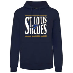 NHL St. Louis Blues Levelwear Podium Powerhouse Pullover Hoodie - Navy