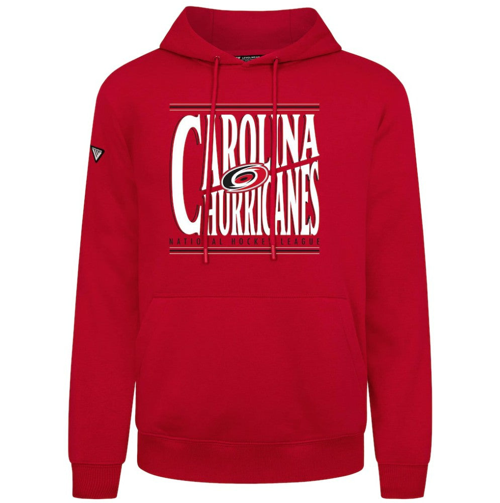 NHL Carolina Hurricanes Levelwear Podium Powerhouse Pullover Hoodie - Red