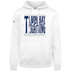 NHL Tampa Bay Lightning Levelwear Podium Powerhouse Pullover Hoodie - White
