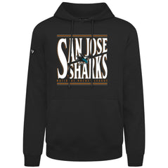 NHL San Jose Sharks Levelwear Podium Powerhouse Pullover Hoodie - Black
