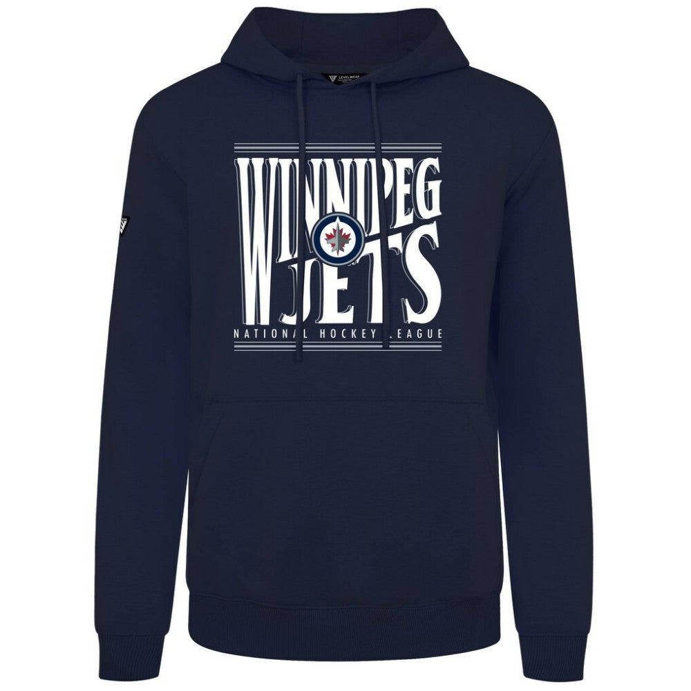 NHL Winnipeg Jets Levelwear Podium Powerhouse Pullover Hoodie - Navy