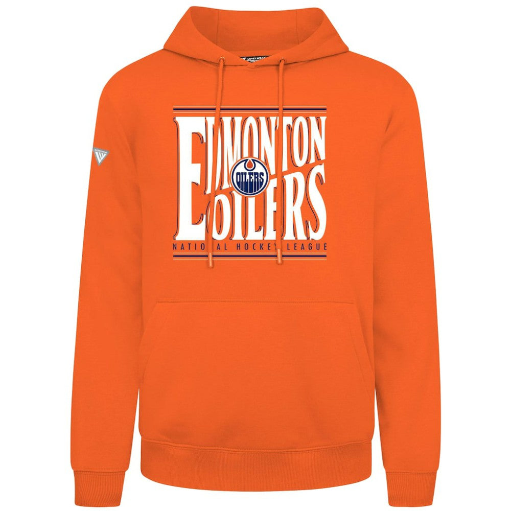 NHL Edmonton Oilers Levelwear Podium Powerhouse Pullover Hoodie - Orange