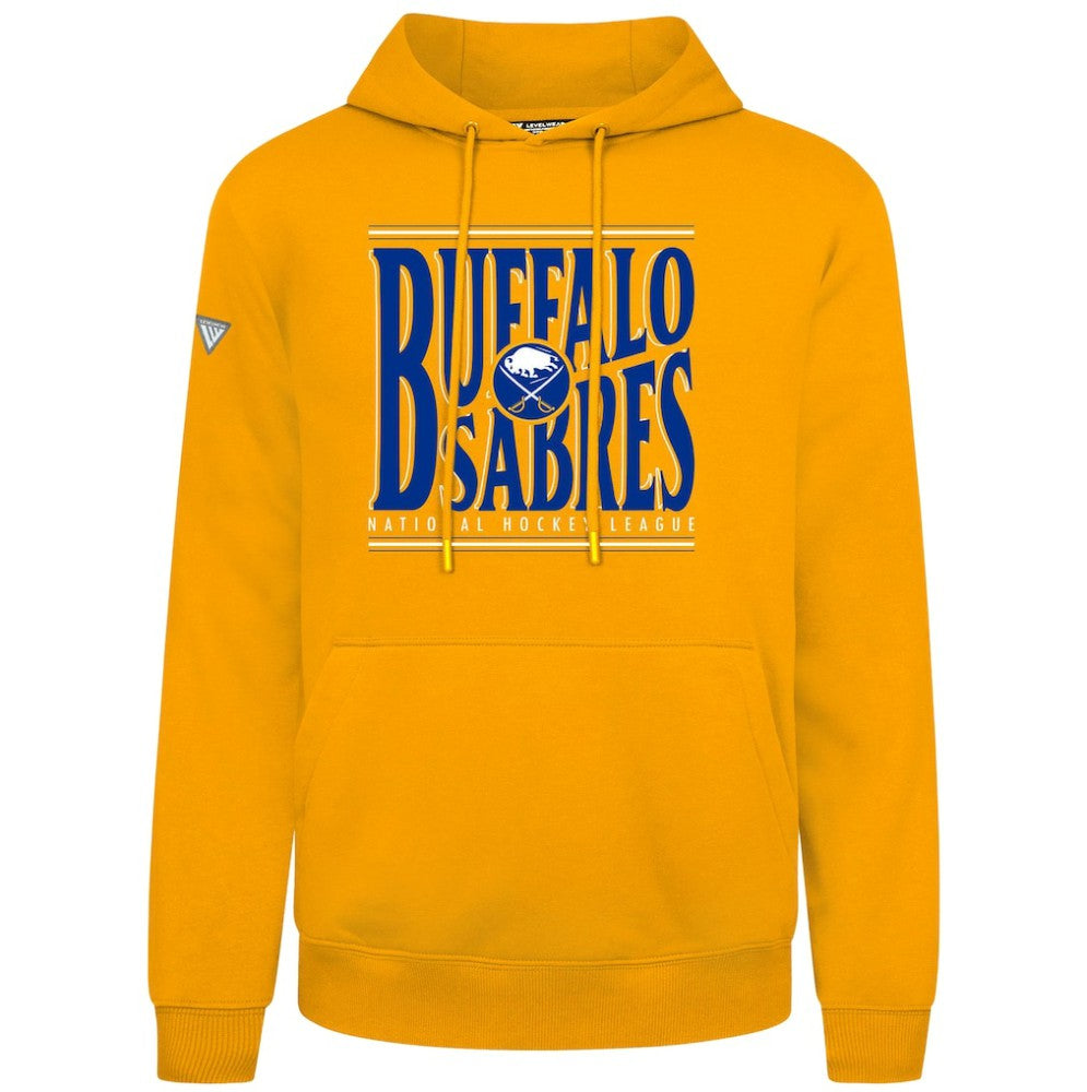 NHL Buffalo Sabres Levelwear Podium Powerhouse Pullover Hoodie - Gold