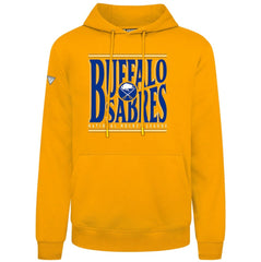 NHL Buffalo Sabres Levelwear Podium Powerhouse Pullover Hoodie - Gold