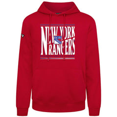 NHL New York Rangers Levelwear Podium Powerhouse Pullover Hoodie - Red