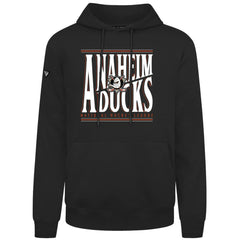 NHL Anaheim Ducks Levelwear Podium Powerhouse Pullover Hoodie - Black