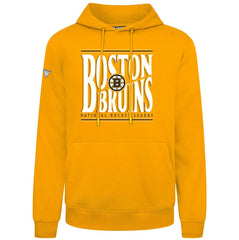 NHL Boston Bruins Levelwear Podium Powerhouse Pullover Hoodie - Gold