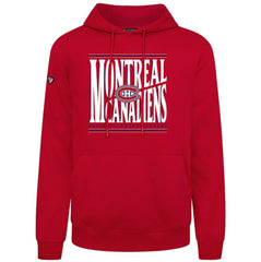 NHL Montreal Canadiens Levelwear Podium Powerhouse Pullover Hoodie - Red