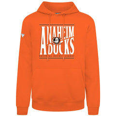 NHL Anaheim Ducks Levelwear Podium Powerhouse Pullover Hoodie - Orange