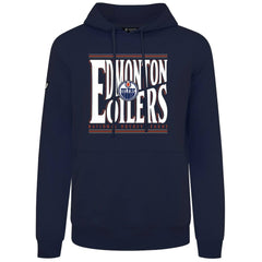 NHL Edmonton Oilers Levelwear Podium Powerhouse Pullover Hoodie - Navy