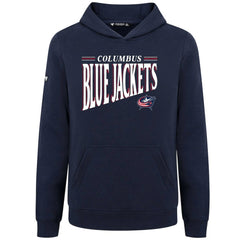NHL Columbus Blue Jackets Levelwear Youth Jr Podium Tally Pullover Hoodie - Navy