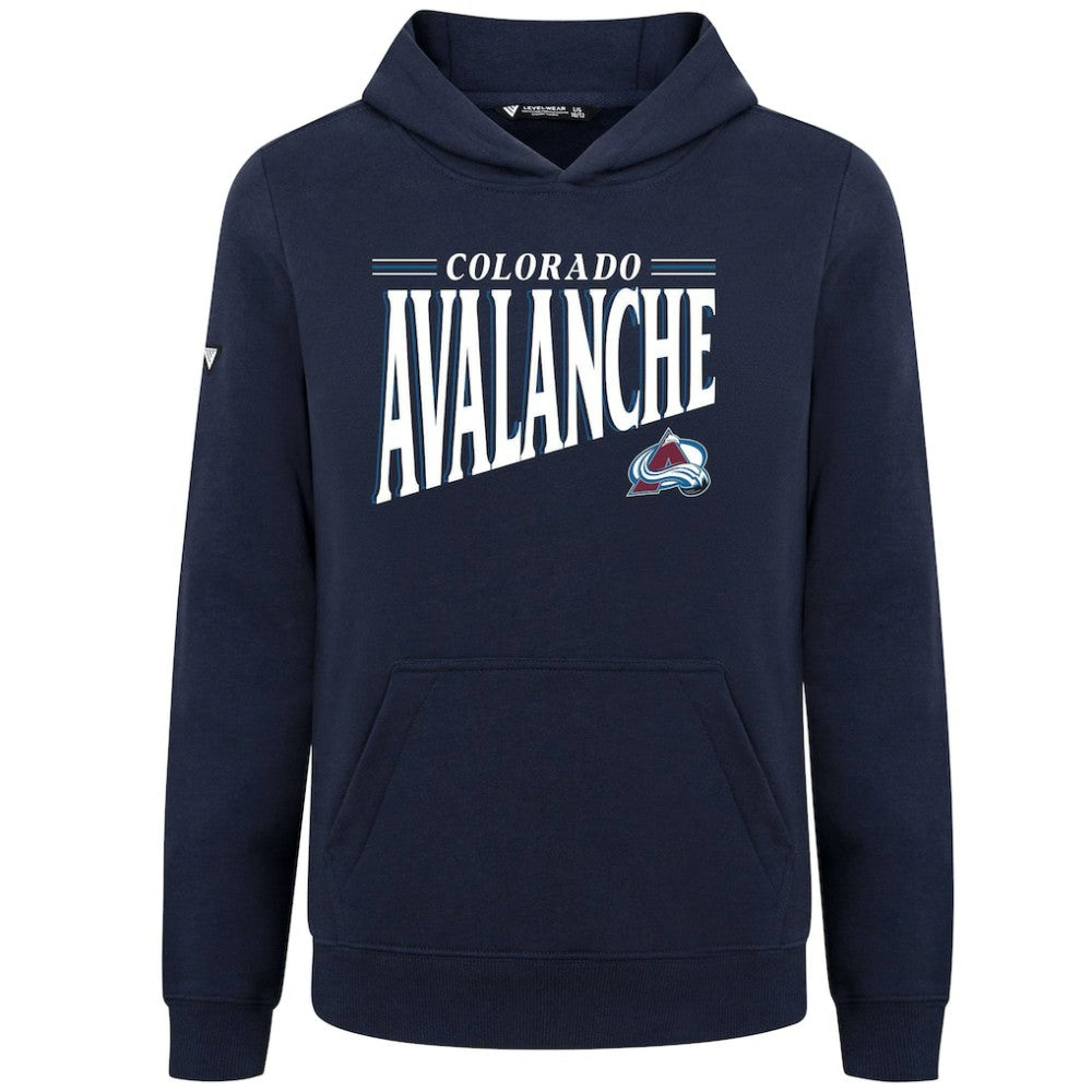 NHL Colorado Avalanche Levelwear Youth Jr Podium Tally Pullover Hoodie - Navy