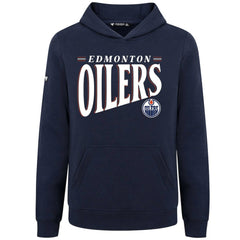 NHL Edmonton Oilers Levelwear Youth Jr Podium Tally Pullover Hoodie - Navy
