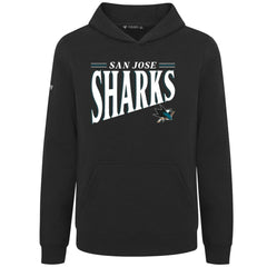 NHL San Jose Sharks Levelwear Youth Jr Podium Tally Pullover Hoodie - Black