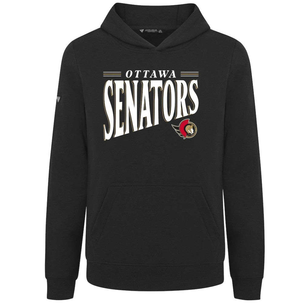 NHL Ottawa Senators Levelwear Youth Jr Podium Tally Pullover Hoodie - Black