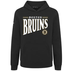 NHL Boston Bruins Levelwear Youth Jr Podium Tally Pullover Hoodie - Black