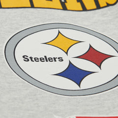 Pittsburgh Steelers All Over Print Vintage Fleece Crewneck Sweatshirt Heather Gray