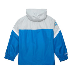 Detroit Lions Tie Breaker Vintage Logo Lightweight Anorak Half-Zip Windbreaker Silver/Blue