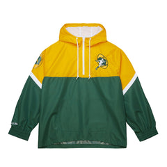 Green Bay Packers Tie Breaker Vintage Logo Lightweight Anorak Half-Zip Windbreaker Gold/Green