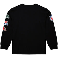 New York Jets Training Camp Vintage Logos Long Sleeve T-Shirt Black