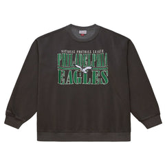 Philadelphia Eagles Downtown Crew Vintage Logo Sweatshirt Black