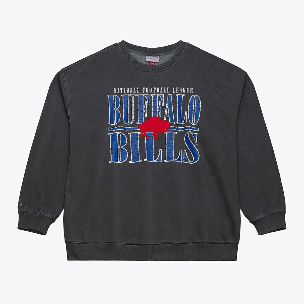 Buffalo Bills Downtown Crew Vintage Logo Sweatshirt Black