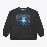 Detroit Lions Downtown Crew Vintage Logo Sweatshirt Black