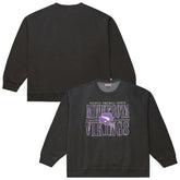 Minnesota Vikings Downtown Crew Vintage Logo Sweatshirt Black