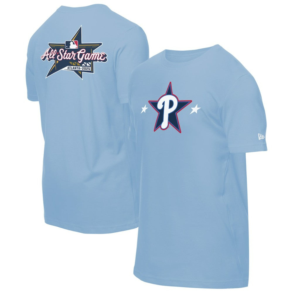 Philadelphia Phillies New Era 2025 MLB All-Star Game Workout T-Shirt - Light Blue T-shirts