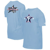 Philadelphia Phillies New Era 2025 MLB All-Star Game Workout T-Shirt - Light Blue T-shirts