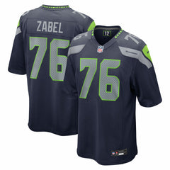 NFL Grey Zabel Seattle Seahawks 2025 NFL Draft First Round Pick Game Jersey - College Navy