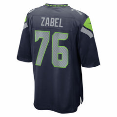 NFL Grey Zabel Seattle Seahawks 2025 NFL Draft First Round Pick Game Jersey - College Navy