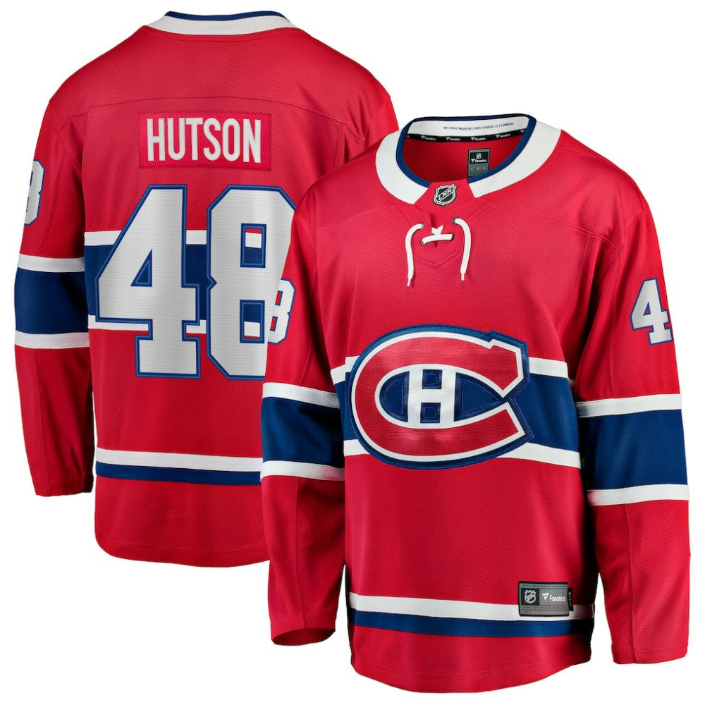 NHL Lane Hutson Montreal Canadiens Fanatics Home Breakaway Jersey - Red